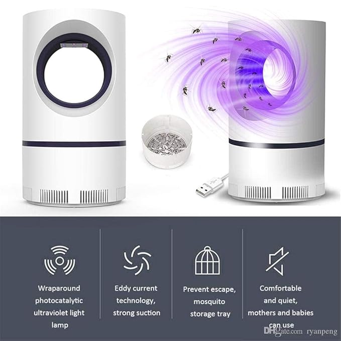Mosquito Killer Lamp M61 – USB Electric Insect Trap & Bug Zapper