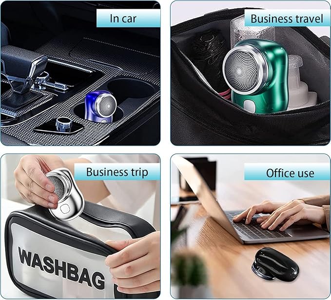 Mini Portable Electric Shaver – Rechargeable Pocket Razor for Men | Wet & Dry