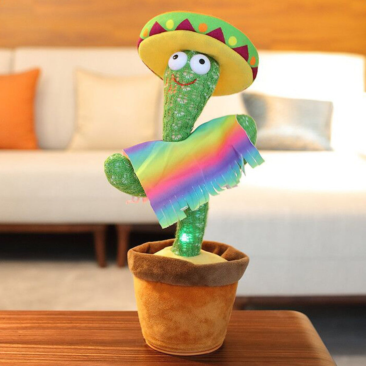 Talking & Dancing Cactus Toy – Interactive Singing, Talking & Voice Repeat Toy