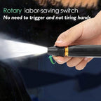 High Pressure Water Spray Nozzle – 3-in-1 Metal Garden Hose Nozzle for Cleaning & Watering