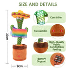 Talking & Dancing Cactus Toy – Interactive Singing, Talking & Voice Repeat Toy