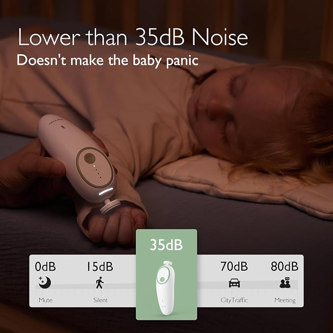 Gentle Baby Nail Trimmer | Safe & Painless Electric Nail Care