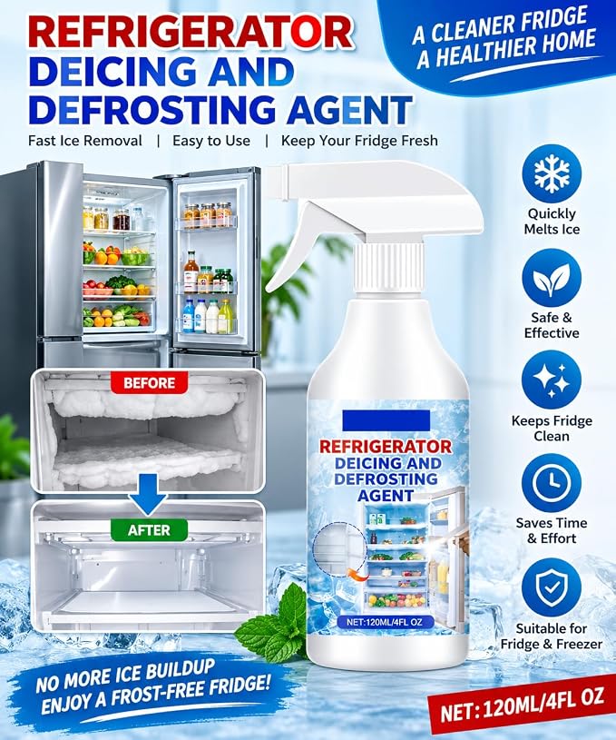 Defrosting Spray for Fridge Freezer (Pack of 2)
